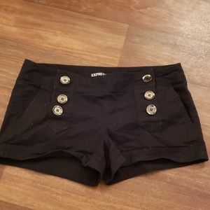 Black express shorts